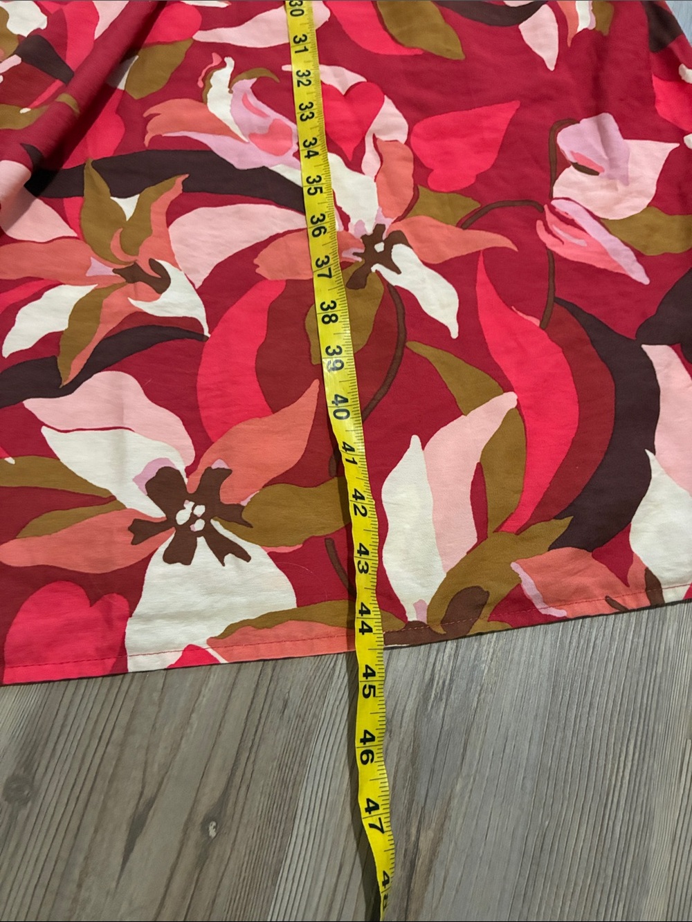 Target A New Day Dress Womens XXL Red Taupe Floral Print Sleeveless Midi Dress - Picture 8 of 12